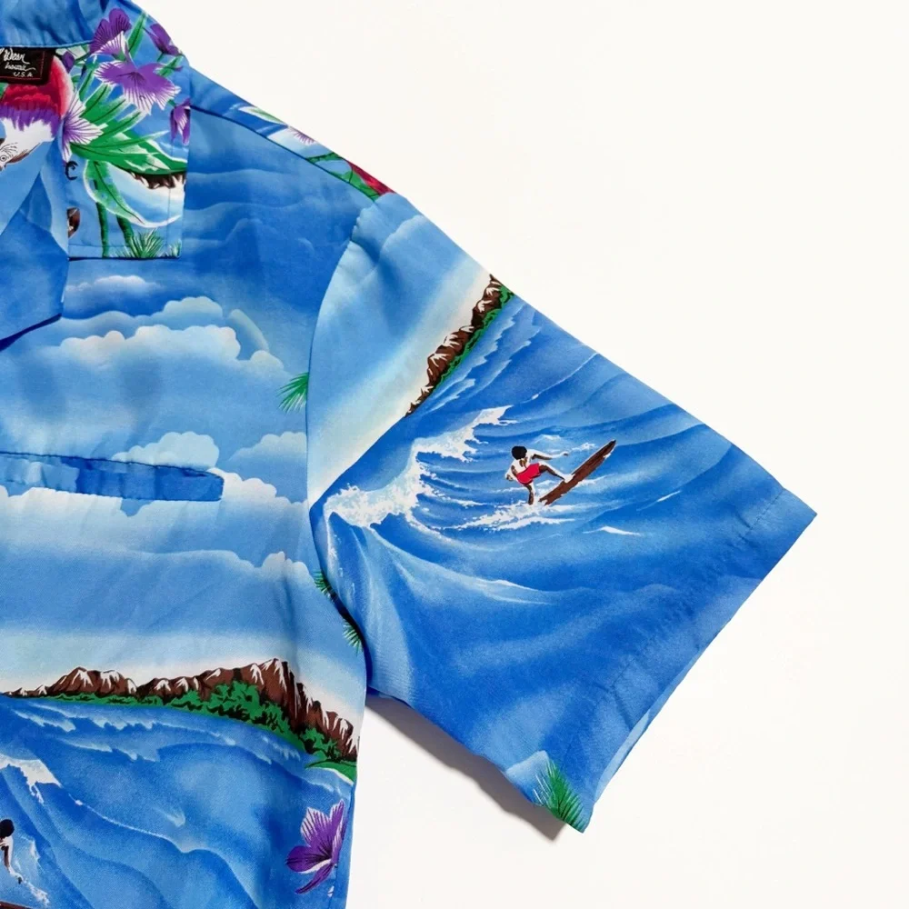 Casual Wear Hawaii Tropical Hawaiian Button Up Camp Shirt